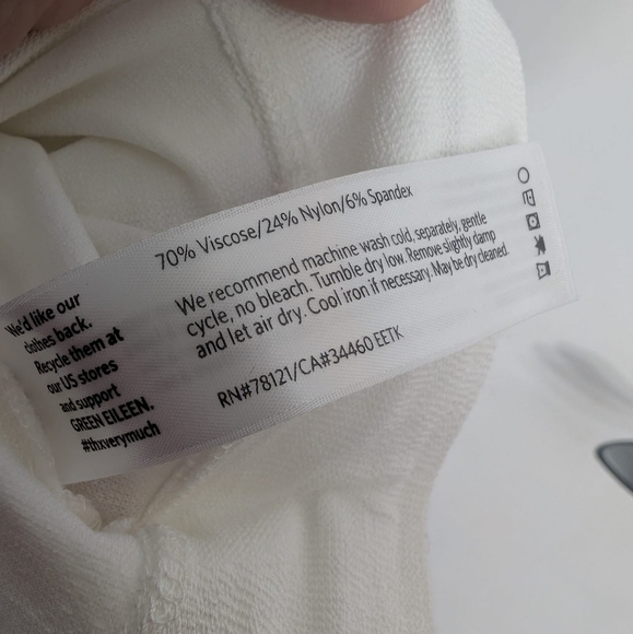 Eileen Fisher Washable Crepe Slim Pant Size M EUC - Picture 6 of 8